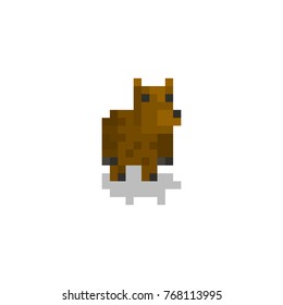 pixel character bear for games and web sites