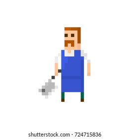Pixel character butcher for games and applications