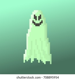 Pixel character ghost for games and applications