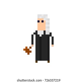 Pixel character judge for games and applications