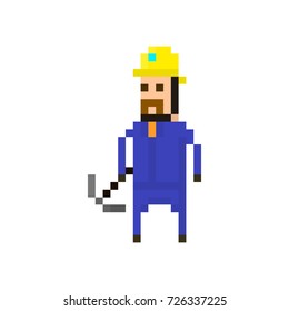 Pixel character miner for games and applications