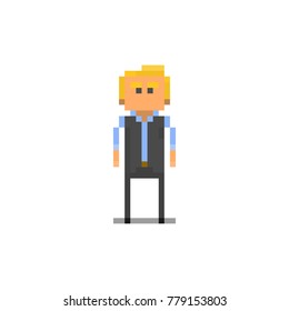 Pixel character space marine for games and web sites