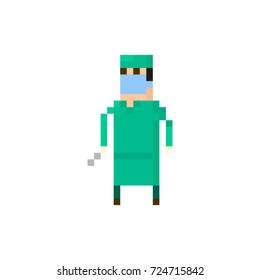 Pixel character surgeon for games and applications