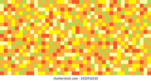 Pixel, checkerboard seamless pattern design retro style color summer sun yellow  tones

