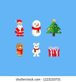 Pixel Christmas Character.8bit