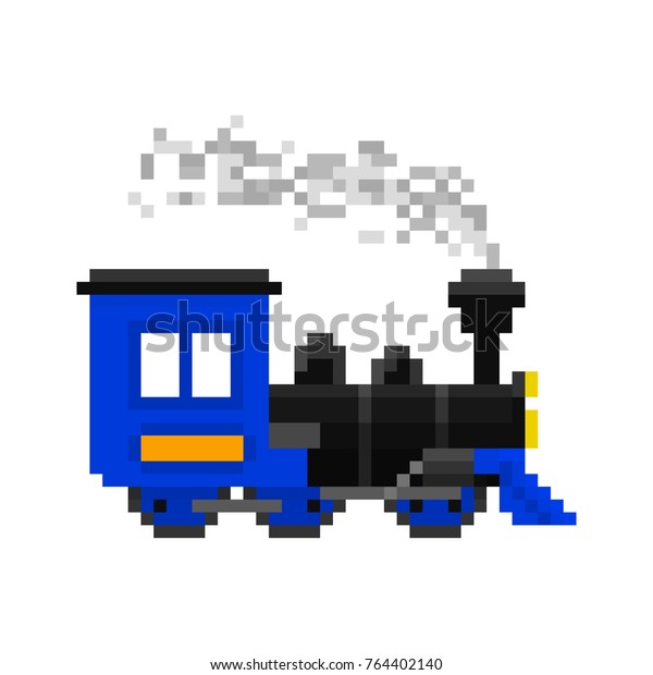 Pixel Christmas Toy Train Games Web Stock Vector (Royalty Free ...