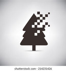 pixel Christmas tree