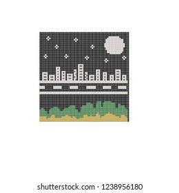 pixel   In the city at night