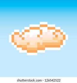 pixel cloud icon