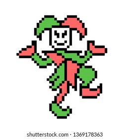 Pixel clown dance