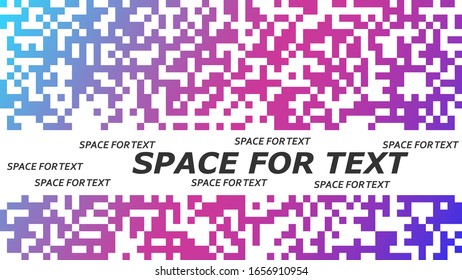 Pixel color background. Vector illustration with space for text, banner, poster.