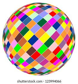 Pixel color ball