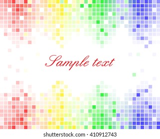 Pixel color mosaic background - illustration