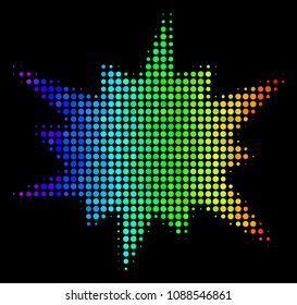 Pixelated Bang Icon Bright Pictogram Fire Stock Vector (Royalty Free ...