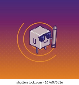 pixel coloring app ui design mobile