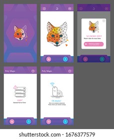 pixel coloring app ui design mobile