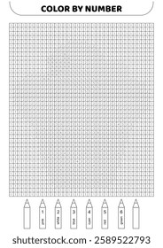 Pixel coloring book. Cupcake with strawberry. Color by number. Numbered squares. Game for kids. Pixel art. Isolated vector illustration eps 10