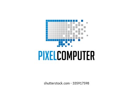 Pixel Computer Logo