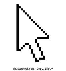 Pixel computer mouse click pointer cursor arrow. Mouse cursor arrow. Pointer arrow. Cursor icon