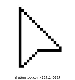 Pixel computer mouse click pointer cursor arrow. Mouse cursor arrow. Pointer arrow. Cursor icon