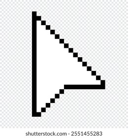 Pixel computer mouse click pointer cursor arrow. Mouse cursor arrow. Pointer arrow. Cursor icon