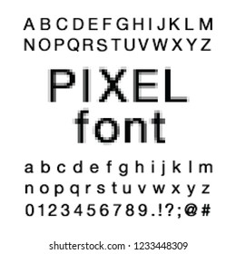 Pixel Computer Screen Font