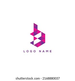 Logo-Design des Pixelkonzepts Monogram