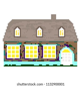 pixel country house