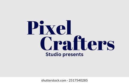 Pixel crafters studio presents banner template