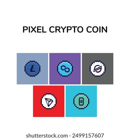 pixel Crypto Coin Vector Design_8