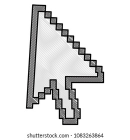 pixel cursor arrow internet icon