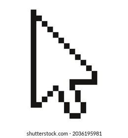 Pixel-Cursor, Maus-Cursor, Hand-Cursor, Maus-Vektorsymbol