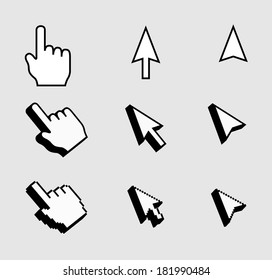 Pixel cursors icons