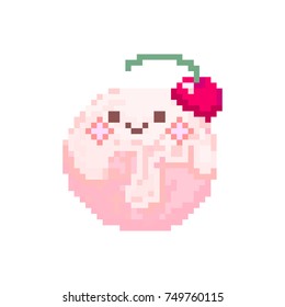 Pixel cute ice-cream for games or web sites