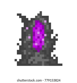 Pixel dark portal for games and web sites