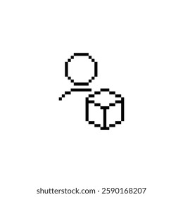  pixel delivery icon vector  pixel art shipping icon  8 bit game logo