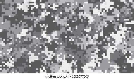 pixel digital camouflage monochrome pattern