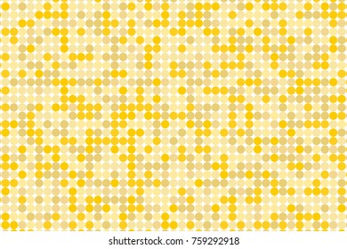 Pixel digital gradient background. Abstract light gray technology pattern. Dotted background with circles, dots, point small scale. Vector illustration