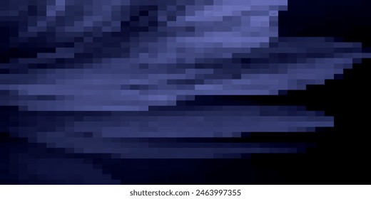 Pixel disintegration background. Decay effect. Dispersed dotted pattern. Concept of disintegration. Set pixel mosaic textures with simple square particles. Vector illustration on black background.