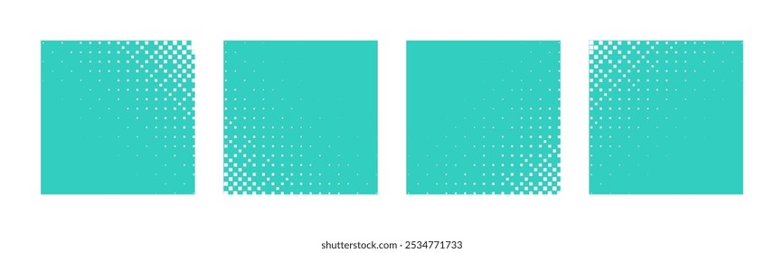 Pixel disintegration background. Decay effect. Dispersed dotted pattern.