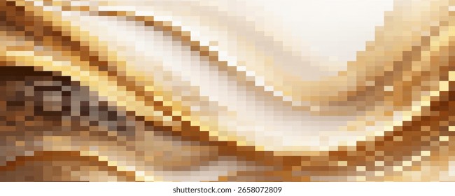 Plano de fundo de desintegração de pixels. Efeito de decaimento. Padrão pontilhado disperso. Conceito de desintegração. Defina texturas de mosaico de pixel com partículas quadradas simples. Ilustração vetorial no plano de fundo preto.