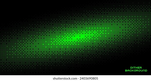 Pixel dither bitmap texture. Abstract pixel smooth gradient transition, 8 bit video game screen wallpaper. Vector background