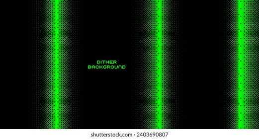 Pixel dither bitmap texture. Abstract pixel smooth gradient transition, 8 bit video game screen wallpaper. Vector background