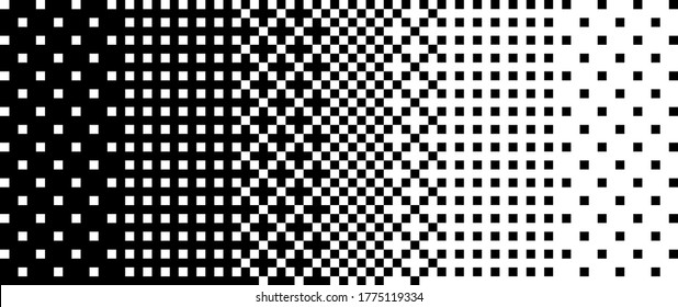 Pixel dithering gradient seamless vector pattern