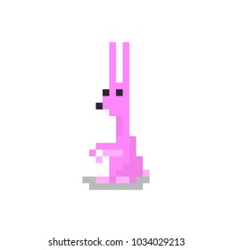 Pixel Easter bunny for games and websites