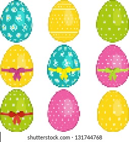 Pixel Easter Egg Set