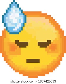 Emoji xel. emoticono. Cara sonriente vectorial. Cara sonriente. Feliz. Emoticon lindo aislado en el fondo blanco.