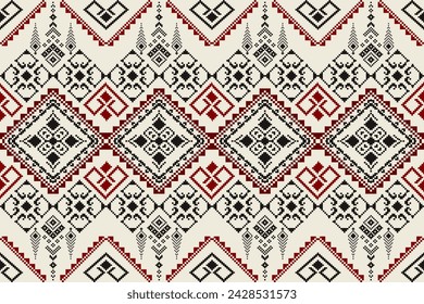 Pixel étnico oriental patrón tradicional diseño para la tela de la ropa textil Azteca África Indonesia india patrón sin fisuras tela de impresión tela vestido alfombra cortinas y sarong 