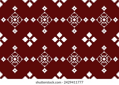 Pixel ethnic oriental pattern traditional design for clothing fabric textile Aztec African Indonesian Indian seamless pattern fabric print cloth dress carpet curtains and sarong 
