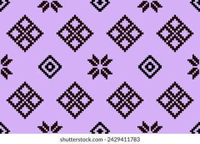 Pixel ethnic oriental pattern traditional design for clothing fabric textile Aztec African Indonesian Indian seamless pattern fabric print cloth dress carpet curtains and sarong 